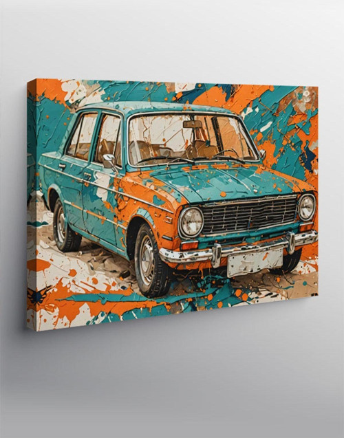 Kanvas Tablo Retro Murat 124 Araba