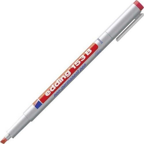 Asetat Kalemi Silinebilir 1-3 mm Kesik Uç Kırmızı