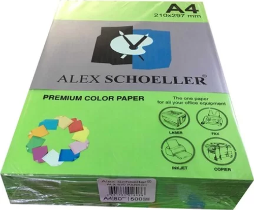 ALEX A4 KOYU YEŞİL 45230 FOTOKOPİ KAĞIDI 100 LÜ