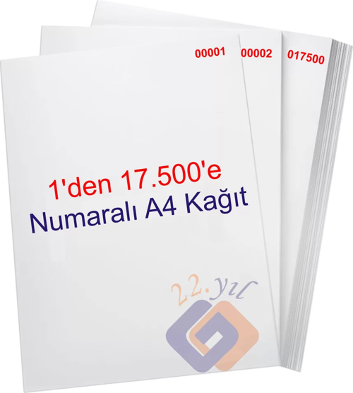 1 den 17500 e Numaralı A4 Fotokopi Kağıdı