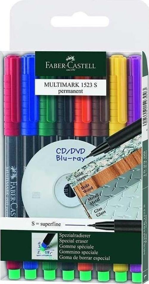 Faber-Castell Asetat Kalemi S 8'li Takım