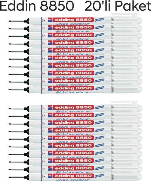 8850 Montaj İşaretleme ve Marangoz Kalemi 20'li Paket