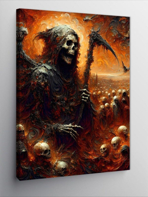 Kanvas Tablo Korkunç İskeletler