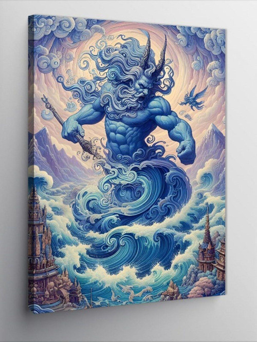 Kanvas Tablo Poseidon
