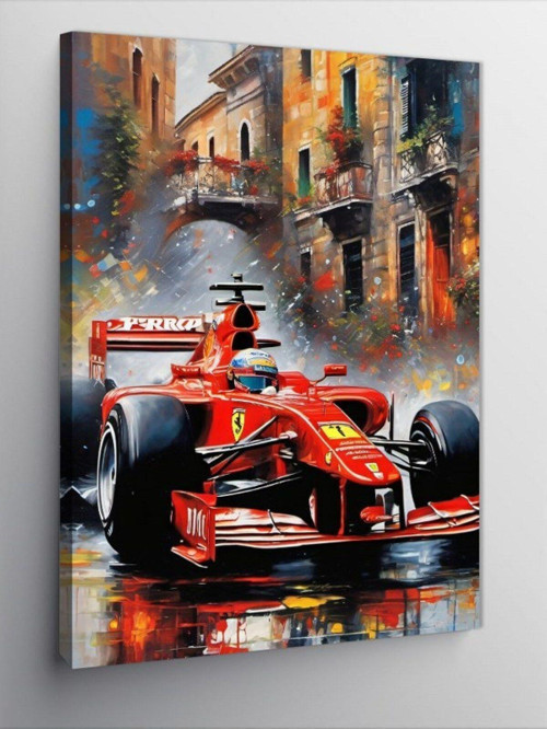 Kanvas Tablo Formula 1 Aracı