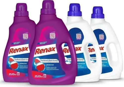Sıvı Çamaşır Deterjanı 2520 Ml - 4 Lü Paket (2 Renkliler 2 Beyazlar)