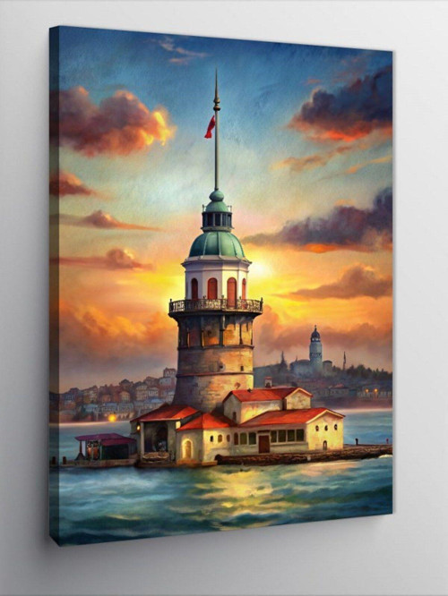 Kanvas Tablo İstanbul Kız Kulesi