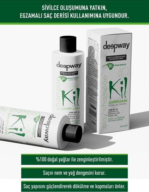 Deepway Kil Şampuanı Egzama, Sivilce Ve Dökülmesini Durdur