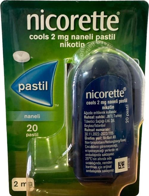 Nicorette Cools 2 Mg Naneli 20 Pastil