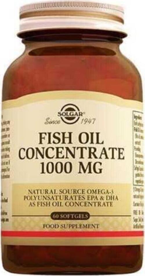 Fish Oil Concentrate 1000 Mg 60 Kapsül
