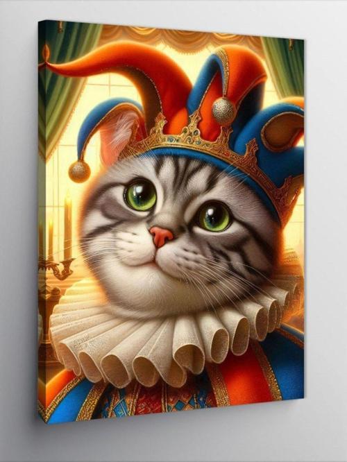 Kanvas Tablo Joker Kedi