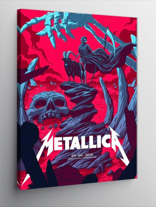 Kanvas Tablo Metallica Konser Afişi