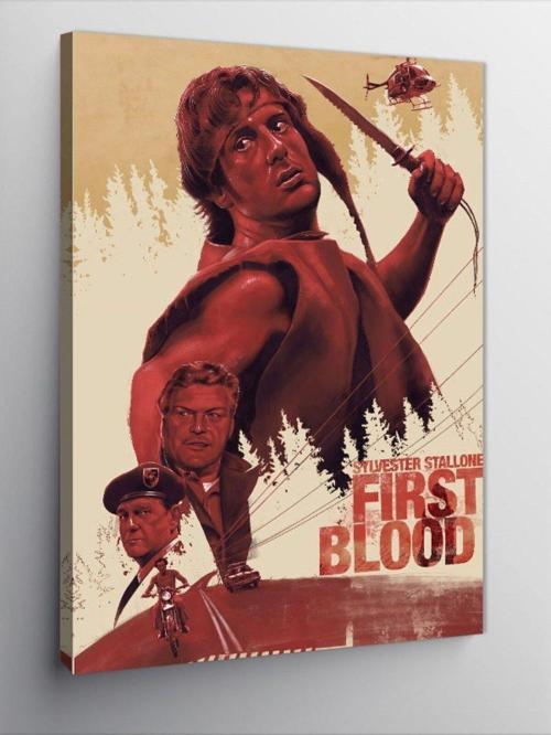 Kanvas Tablo Rambo First Blood