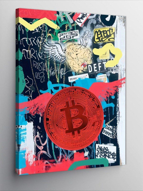 Kanvas Tablo Bitcoin Temalı
