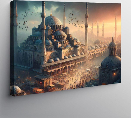 Kanvas Tablo Cami Manzarası