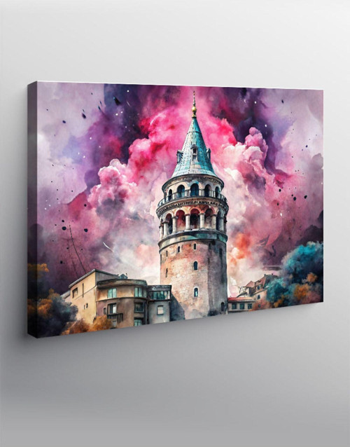 Kanvas Tablo İstanbul Galata Kulesi