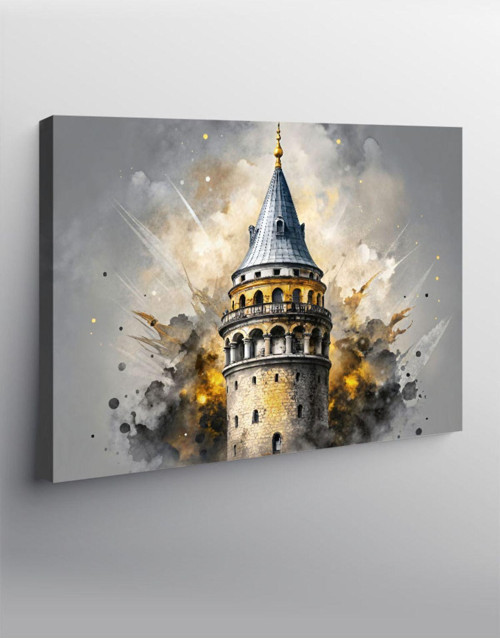 Kanvas Tablo İstanbul Galata Kulesi