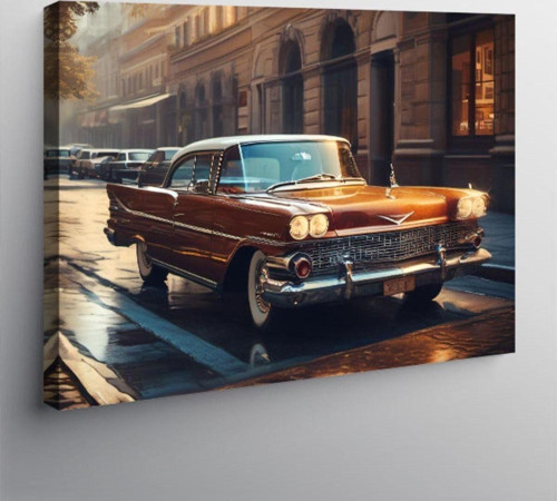 Kanvas Tablo Retro Klasik Araba