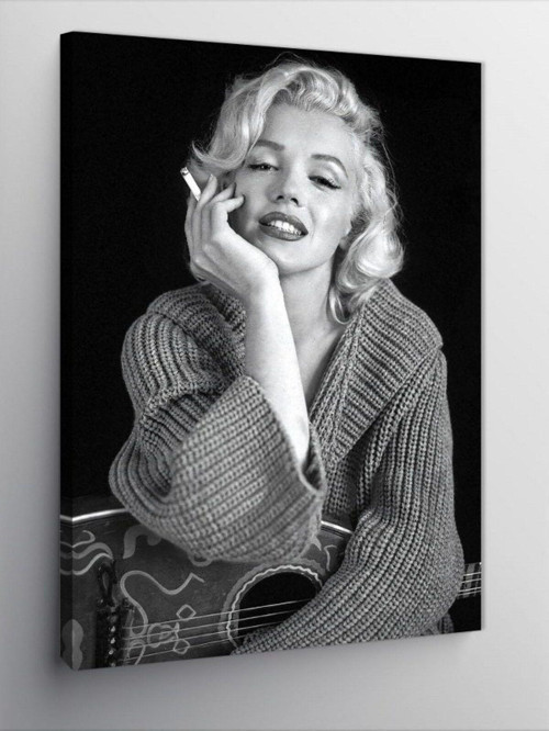 Kanvas Tablo Marilyn Monroe Ve Gitar