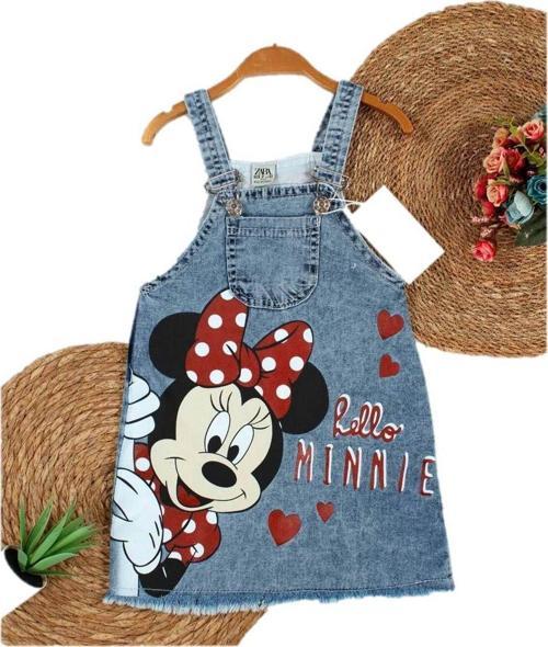 Karekter Baskılı Kot Elbise Kız Jile 2/5 Yaş