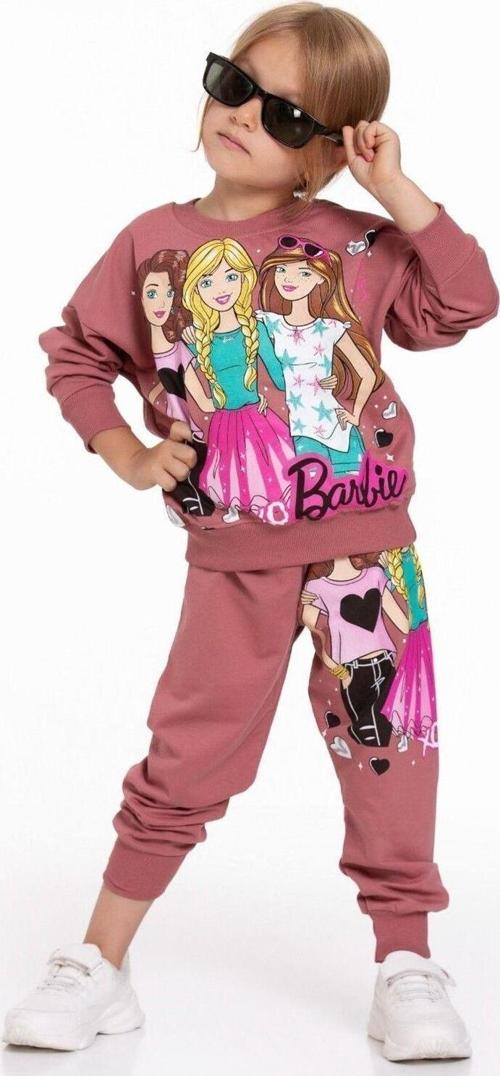 Kız Çocuk Barbie Baskılı Bisiklet Yaka Eşofman Takımı 2/8 Yaş