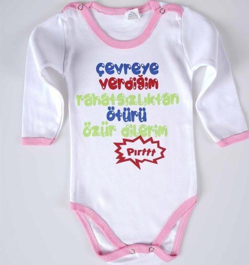 YENİ SEZON ÇEVREYE VERDİĞİM YAZILI BEBEK ÇOCUK UZUN KOL PAMUK BADY ZIBIN