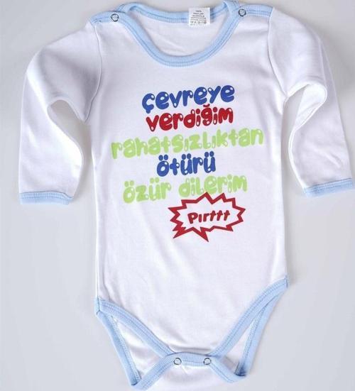 YENİ SEZON ÇEVREYE VERDİĞİM YAZILI BEBEK ÇOCUK UZUN KOL PAMUK BADY ZIBIN