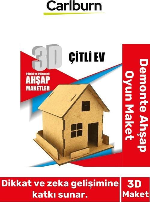 3 Boyut Eğitici Öğretici Zeka Geliştirici Boyanabilir Ebeveyn Çocuk Puzzle Demonte Ahşap Oyun Maket
