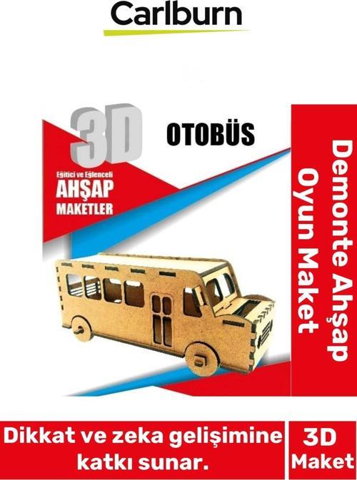 3 Boyut Eğitici Öğretici Zeka Geliştirici Boyanabilir Ebeveyn Çocuk Puzzle Demonte Ahşap Oyun Maket