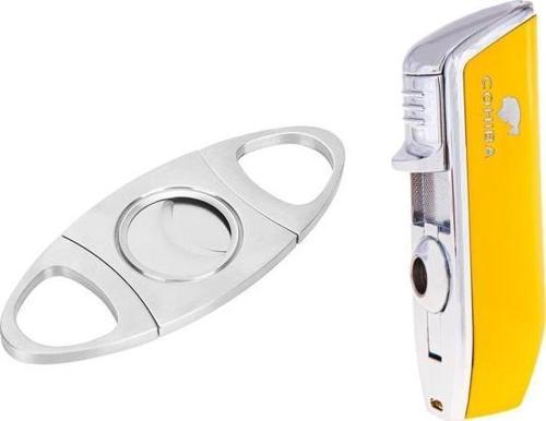 Sarı Üç Torch Pürmüz Çakmak Ve Metal Kesici Set