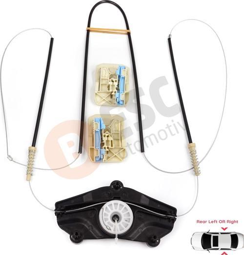 Audi A8 S8 A8L Quattro MK3 D4 4H 2010-2017 4H0839461 4H0839462 İçin Arka Kapı Cam Kriko Tamir Seti