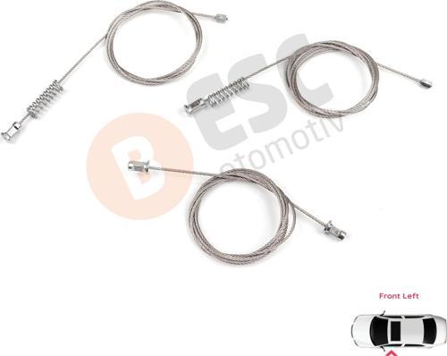 VW Golf MK8 CD1 DA1 CG5 DB5 2019-2024 5-Door 5H0837401E İçin Ön Sol Kapı Cam Kriko Tamir Seti