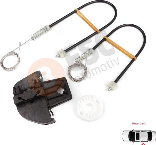 VW Touran MK1 1T1 1T2 1T3 2003-2015 1T0839461 İçin Arka Sol Kapı Cam Kriko Tamir Seti	
