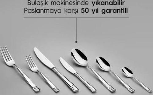 Didim Sade 84 Parça Kutulu Çatal Kaşık Takımı