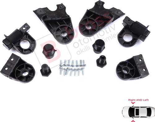 Mercedes C Class W205 C205 S205 A205 2013-2023 A2058200514 İçin Sağ Sol Ön Far Ayak Tamir Seti