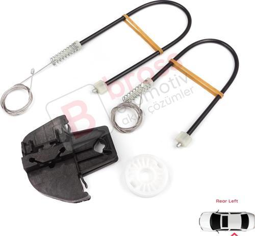 VW Touran MK1 1T1 1T2 1T3 2003-2015 1T0839461 İçin Arka Sol Kapı Cam Kriko Tamir Seti	