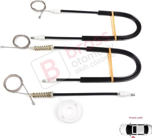 Citroen C5 MK1 DC DE 2000-2007 9221P7 İçin Ön Sol Kapı Cam Kriko Tamir Seti