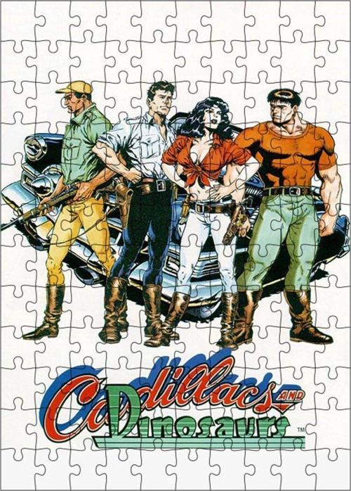 Ahşap Mdf Puzzle Yapboz Cadillac Dinosaurs 120 Parça 25*35 Cm