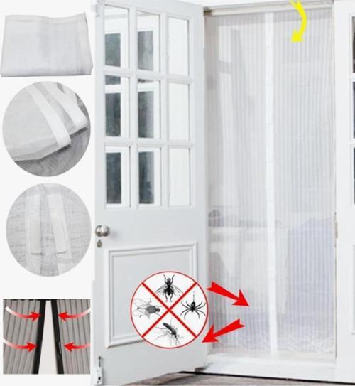 Kapı Sinekliği 2 Adet 60cmx210cm Mıknatıslı Manyetik Sineklik Tülü Kolay Montaj Perde