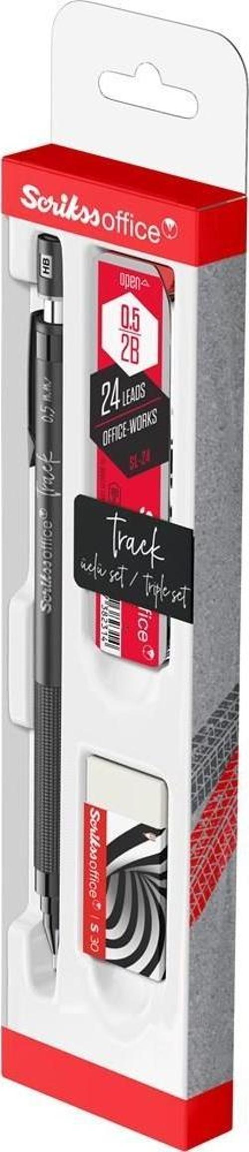 Track Siyah 0.5 mm Mekanik Kurşun Kalem Üçlü Set