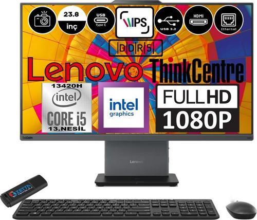 Thinkcentre Neo 24 50A Gen5 Intel Core I5 13420H 64GB Ddr5 2tb SSD Windows 11 Pro Intel® UHD Graphics 23.8" Fhd All In One Bilgisayar 12SC000YTRP14 + Zetta Flash Bellek