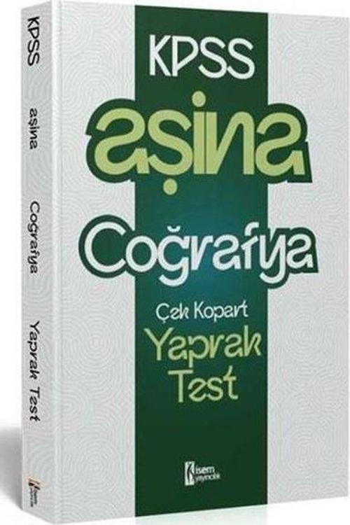KPSS Aşina Coğrafya Çek Kopart Yaprak Test