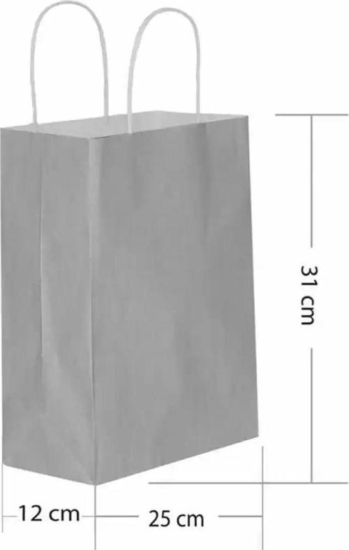 Büküm Saplı Kağıt Torba 25*31