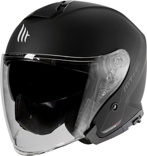 Yarım Kask Jet Thunder 3 Sv Jet Sld A1 Mat Siyah Polıcarb