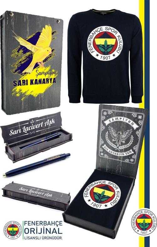 Orijinal Lisanslı Logo Sweat + Kalem Set Özel Ahşap Kutulu