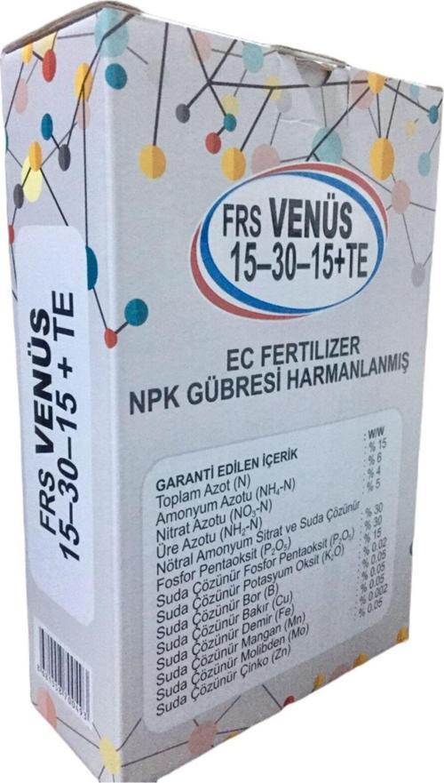 Venüs 15.30.15 + Te Npk Gübresi Harmanlanmış 1 Kg (Çiçek Ve Bitki Orkide Besini) Meyve Sebze