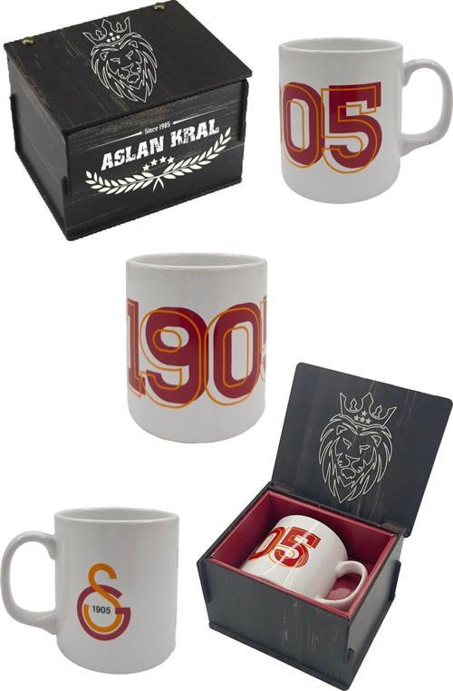 Kupa Gs Orijinal Lisanslı Mug, Özel Ahşap Kutulu