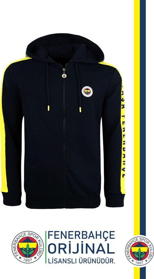 Orijinal Lisanslı Kapüşonlu Tam Fermuar Spor Sweat