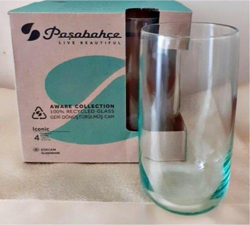 420805 Aware Iconic 4Lü Yeşil Meşrubat Bardağı 365Cc