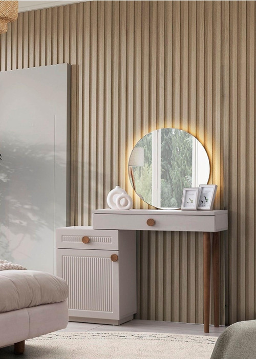 Avm 24 %100 Mdf - Aytaşı - Bohem Necat Aynalı Şifonyer - Makyaj Masası